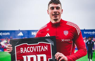 Bogdan Racovițan, meciul 100 în tricoul lui Rakow