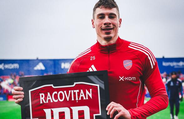 Bogdan Racovițan, meciul 100 în tricoul lui Rakow