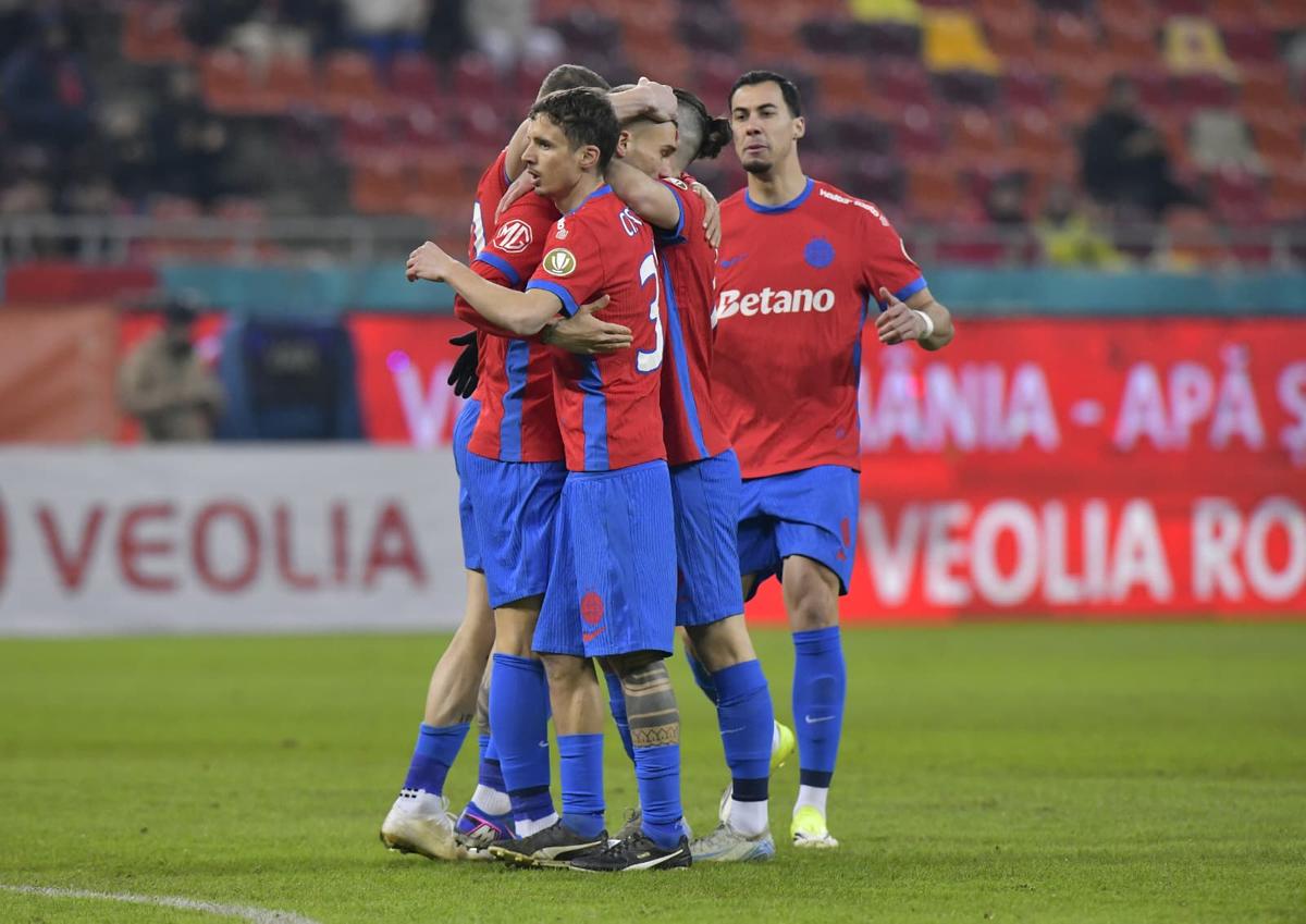 Darius Olaru a pasat perfect, David Miculescu s-a distrat cu portarul de la Metaloglobus » Cum s-a marcat golul care a adus liniștea pentru FCSB