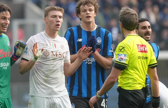 Napoli a luat foc după eșecul cu Atalanta: „Trebuie să luptăm și împotriva arbitrilor” » Conte a refuzat să participe la conferință