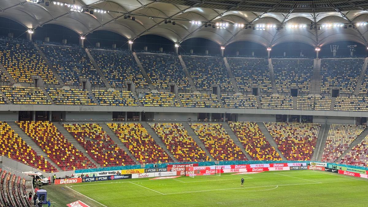 FCSB - Metaloglobus, asistență scăzută pe cel mai mare stadion al țării // foto: Sergiu Alexandru (GSP)