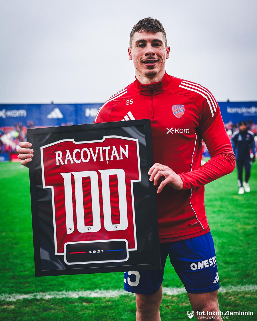 Bogdan Racovițan, meciul 100 în tricoul lui Rakow / foto: Facebook @ Rakow Czestochowa Bogdan Racovițan, meciul 100 în tricoul lui Rakow