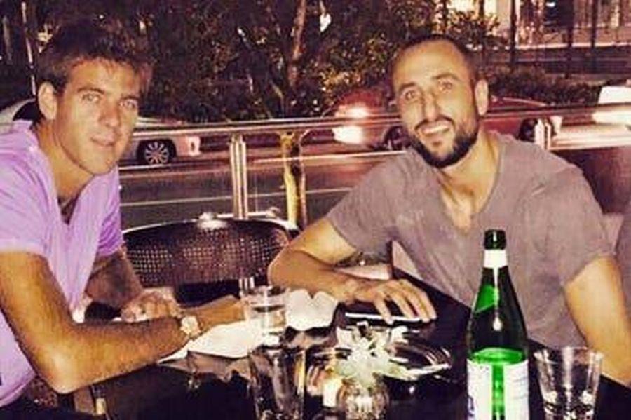 Juan Martin del Potro (stânga) și Manu Ginobili (dreapta) Juan Martin del Potro, lipsit de speranță după ultima accidentare: „Aș vrea să continuu, dar mi-e foarte greu”
