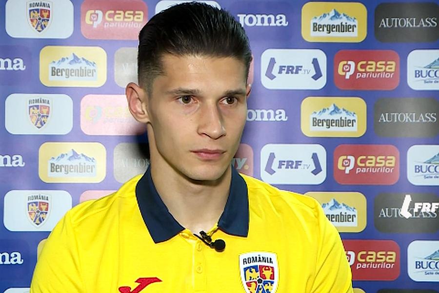 Alexandru Dobre // sursă foto: captură FRF TV „Tricolorul” care nu mai voia să audă de națională a dat-o la întors: „S-a interpretat greșit. Pentru mine este o onoare”