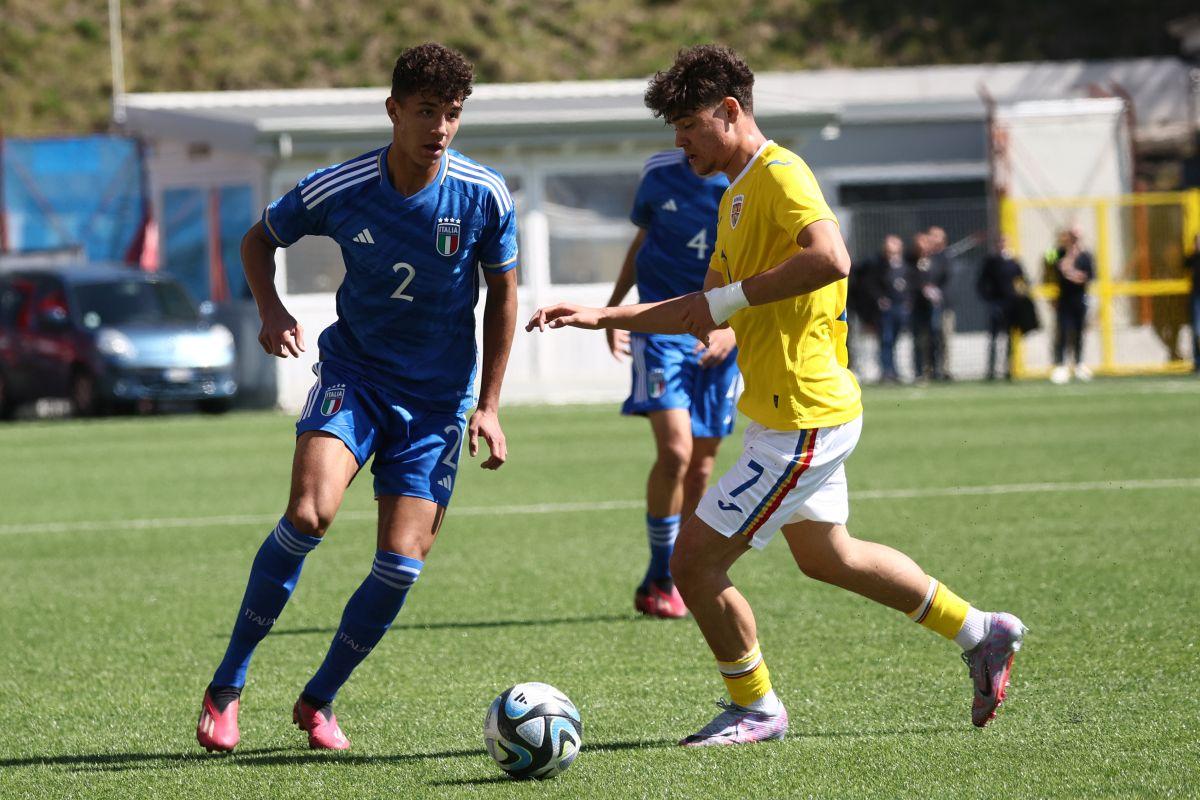 România U18, învinsă de Italia U18 într-un meci amical