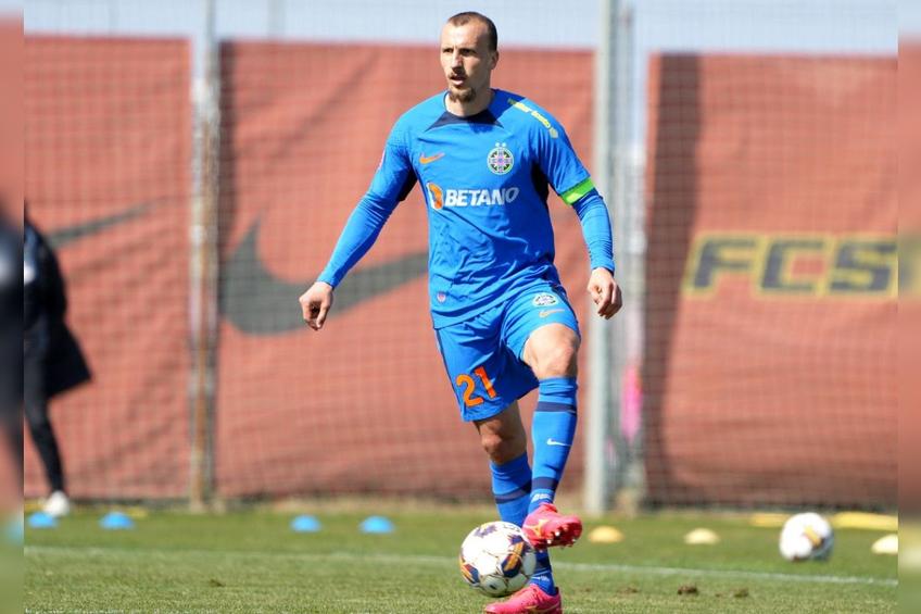 Vlad Chiricheș a revenit pe teren în amicalul FCSB - Gloria Buzău // sursă fotografii: Facebook FCSB & Gloria Buzău
