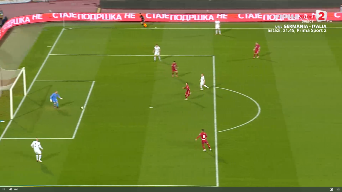 Gol comic primit de Austria în meciul cu Serbia