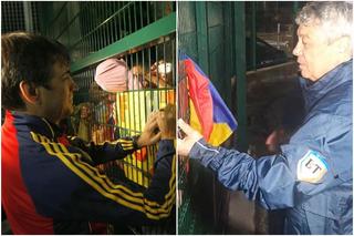 Imagini în oglindă la 14 ani distanță » Același gard, alt selecționer: Mircea Lucescu le-a făcut pe plac fanilor, care au primit cadouri