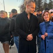 Mihail Cazac și președinta Maia Sandu / Sursă foto: Facebook
