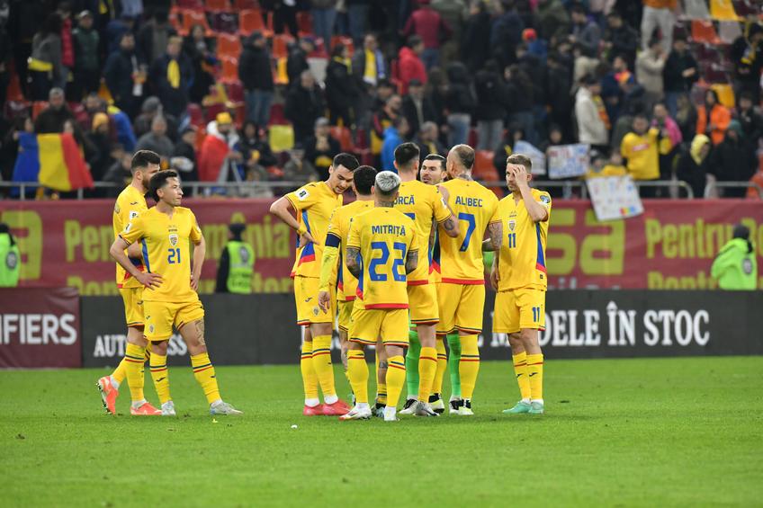 Mihai Popescu, Moruțan, Șut, Mitriță, Burcă, Niță, Alibec, Bancu,  România - Bosnia/ foto: Cristi Preda (GSP)