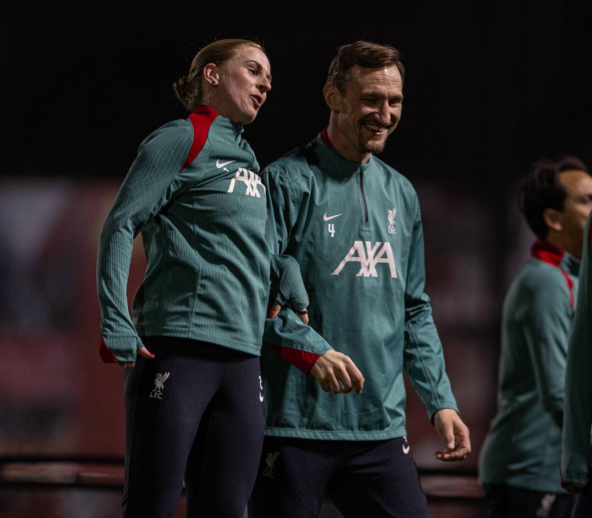 Natasha Dowie, în meciul pentru legendele lui Liverpool