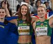 Yaroslava Mahuchikh, Nicola Olyslagers și Eleanor Patterson după încheierea concursului FOTO Imago Images