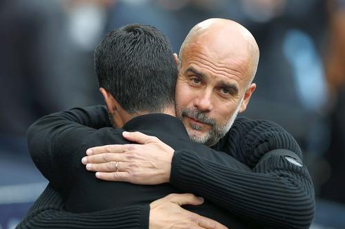 Pep Guardiola și Mikel Arteta // foto: Guliver/gettyimages