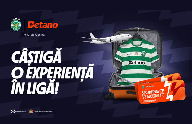 Câștigă două bilete în Liga Campionilor, la Sporting - Arsenal