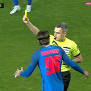Onea îl „pulverizează” pe Florinel Coman, dar scapă cu „galben” / Captură Digi Sport