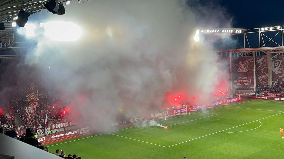 Mititelu jr., mesaj tăios la pauza meciului Rapid - FCSB: „Distrugerea fotbalului românesc prin manevrarea arbitrajului”