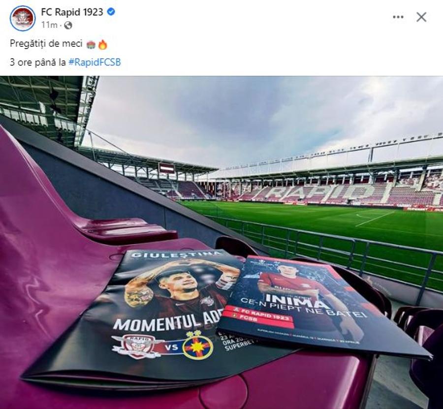 Rapid - FCSB 1-0 » Cadoul lui Mutu pentru Hagi: Feșnic, Moldovan și mult noroc pentru o victorie mare a Rapidului! Game over la titlu pentru FCSB?