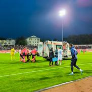 Benzar, accidentat grav de Abdallah / foto: Ionuț Tăbultoc