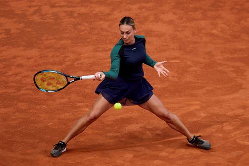 Ana Bogdan în meciul din turul 1 la Madrid 2024 Foto: Imago