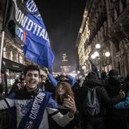 Sărbătoarea fanilor lui Inter Milano după câștigarea Scudetto / Foto: Imago Images
