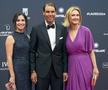 Maria Francisca Perello și Rafael Nadal, plus mama jucătorului, la Gala Premiilor Laureus / Sursă foto: Imago Images