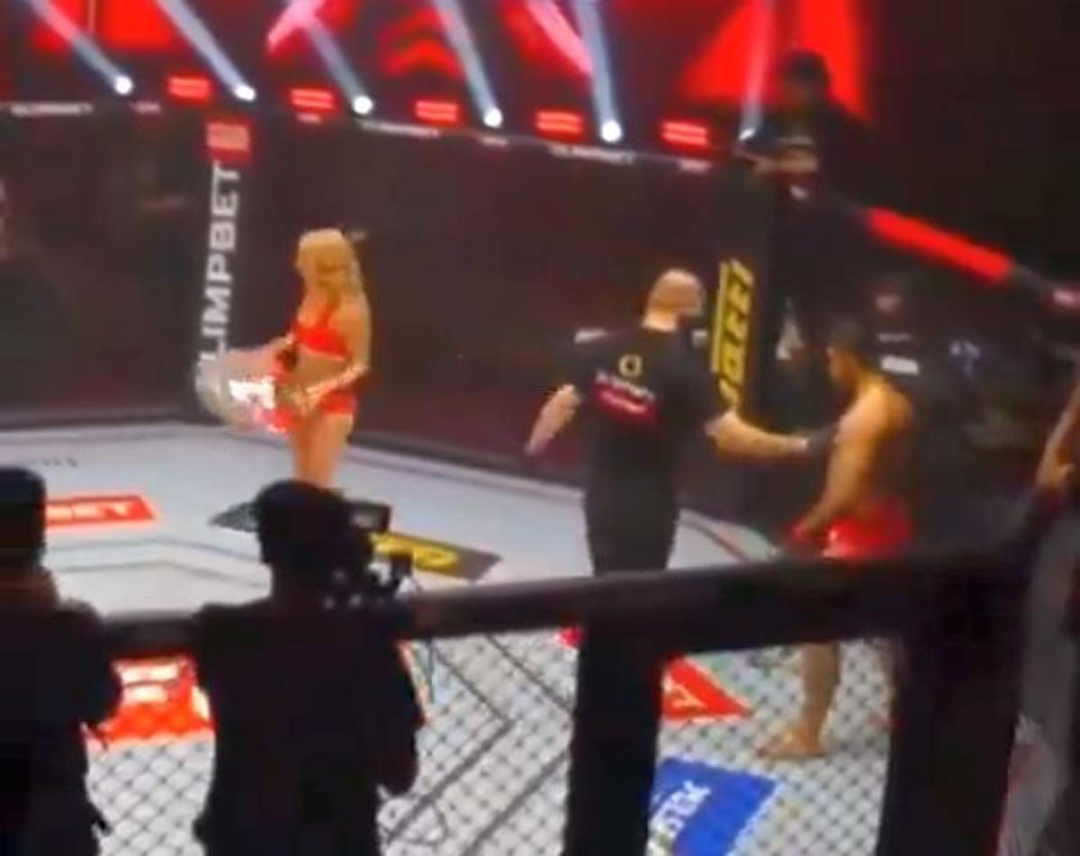 Bătut de fani și suspendat pe viață, luptătorul de MMA care a lovit o „ring girl” vine cu explicații: „Am un mesaj pentru Maria”