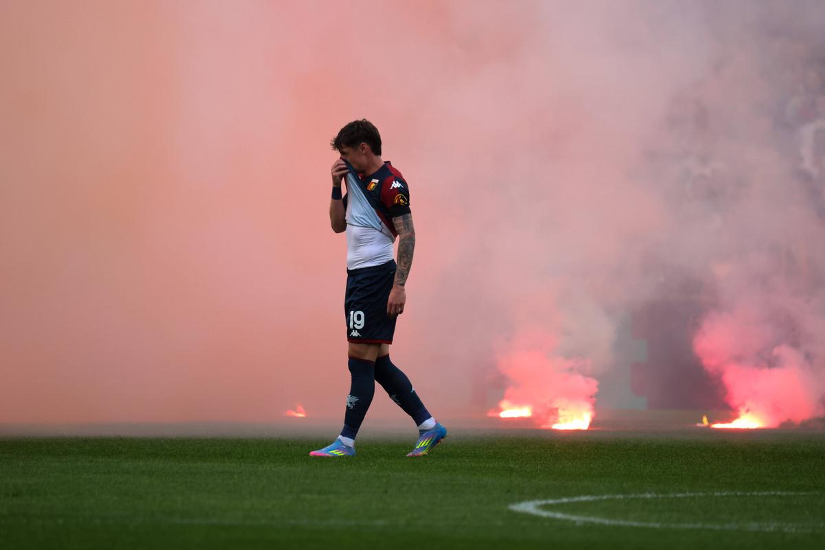 Genoa - Lazio, incidente în startul partidei // 23.04.2025