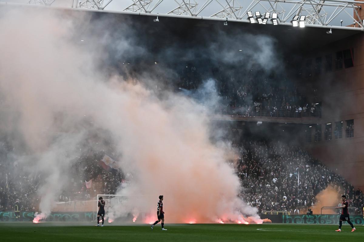 Genoa - Lazio, incidente în startul partidei // 23.04.2025