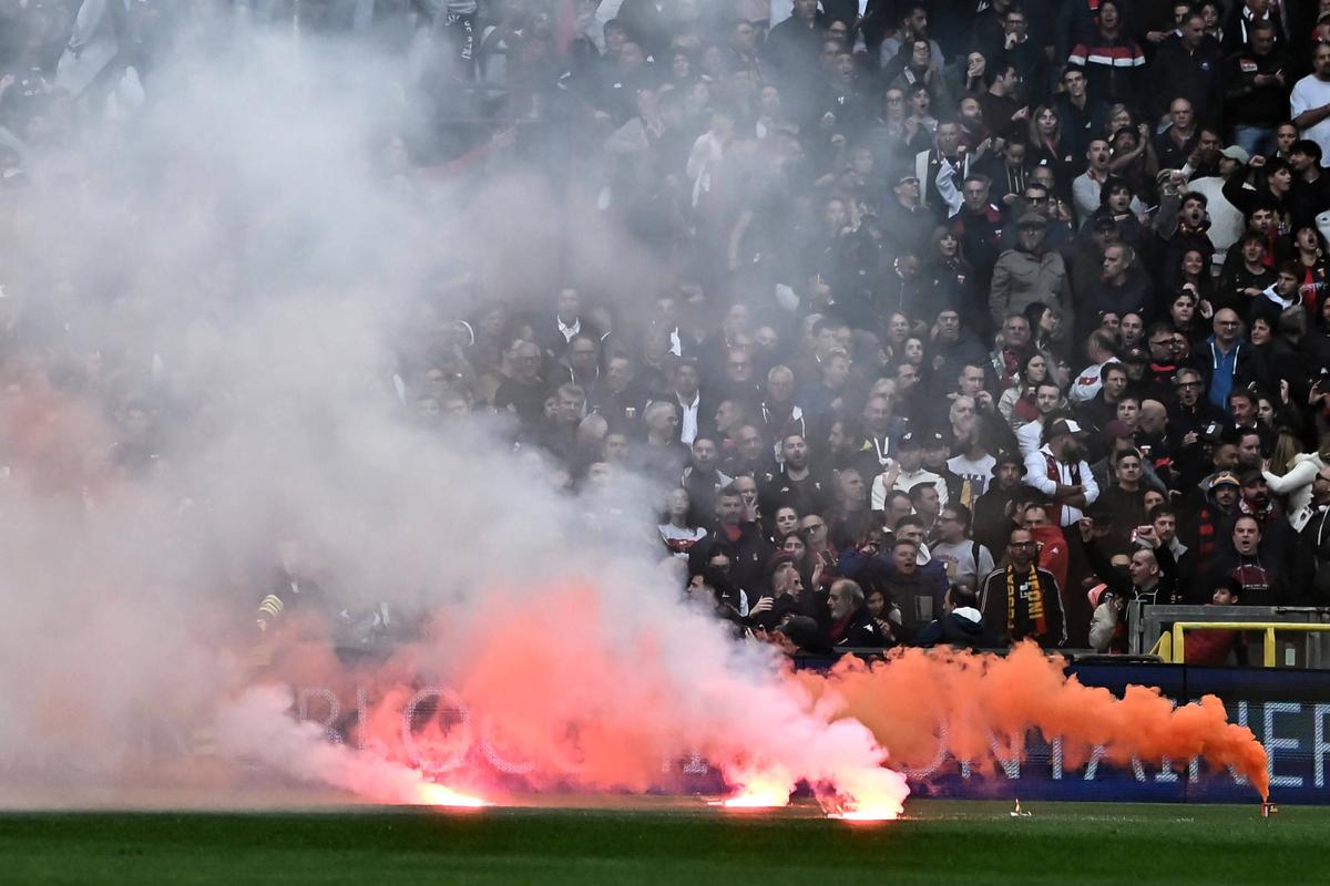 Genoa - Lazio, incidente în startul partidei // 23.04.2025