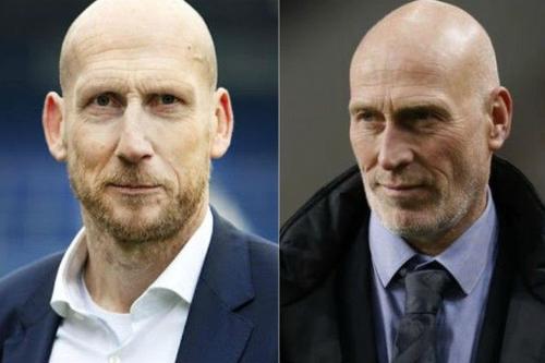 Jaap Stam, în dreapta. Tinus van Teunenbroek, în stânga. foto: www.caughtoffside.com