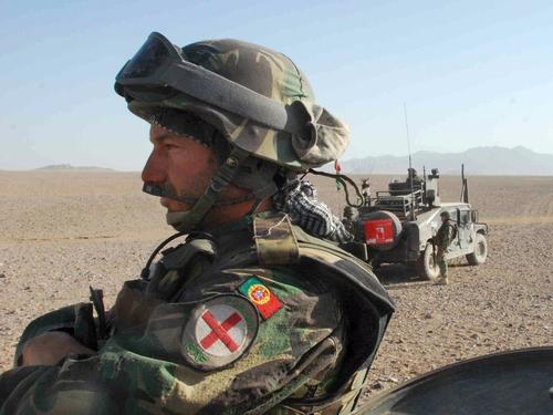 Frederico Varandas, pe vremea în care era medic militar în Afghanistan