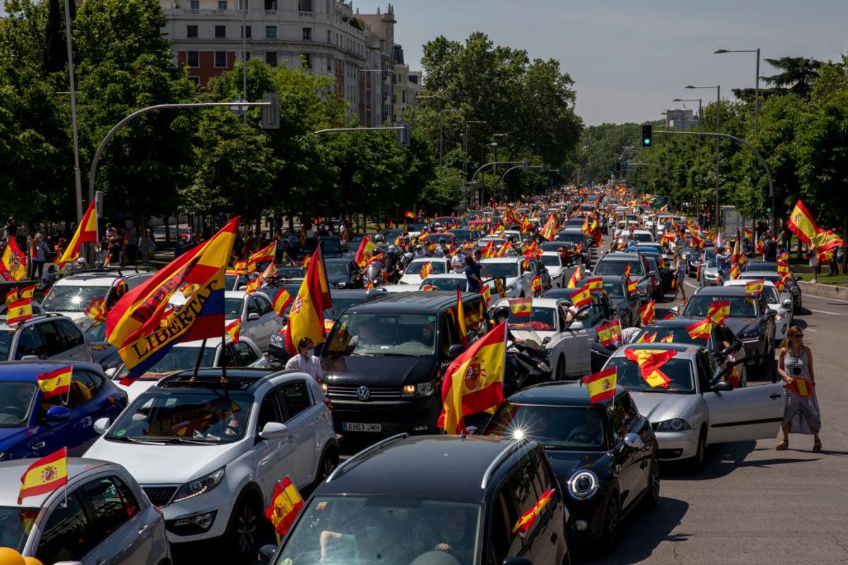 Protest coronavirus Spania