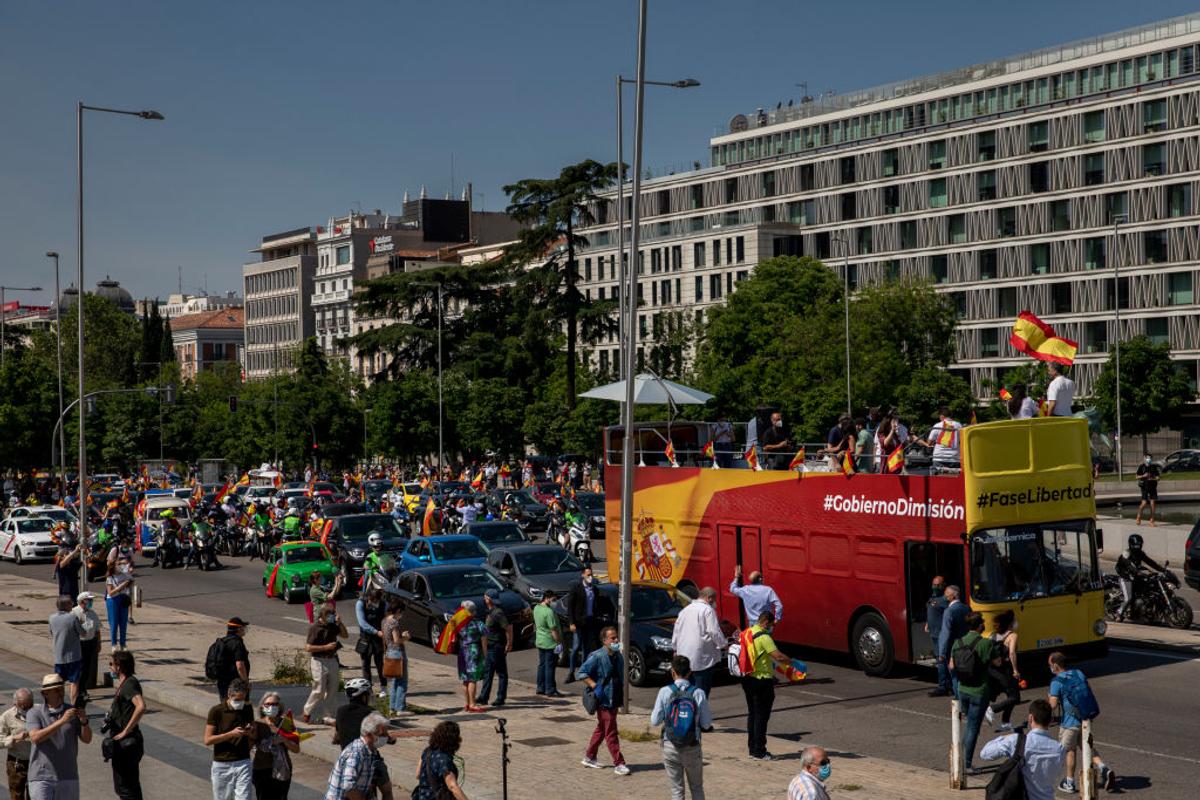 Protest coronavirus Spania