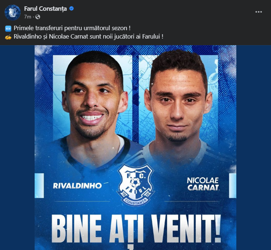 Farul a anunțat primele două transferuri pentru Champions League » Contracte pe 3 ani