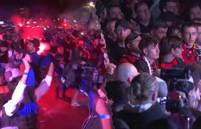 Bergamo versus Leverkusen » Imagini cu trăirile suporterilor din cele două orașe, în timpul finalei Europa League