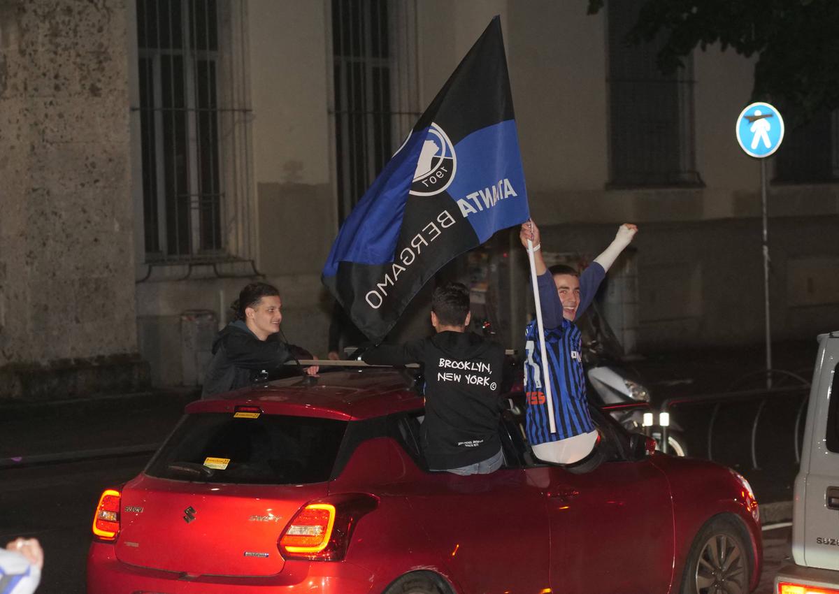 Sărbătoarea fanilor celor de la Atalanta, după triumful din Europa League / 23.05.2024