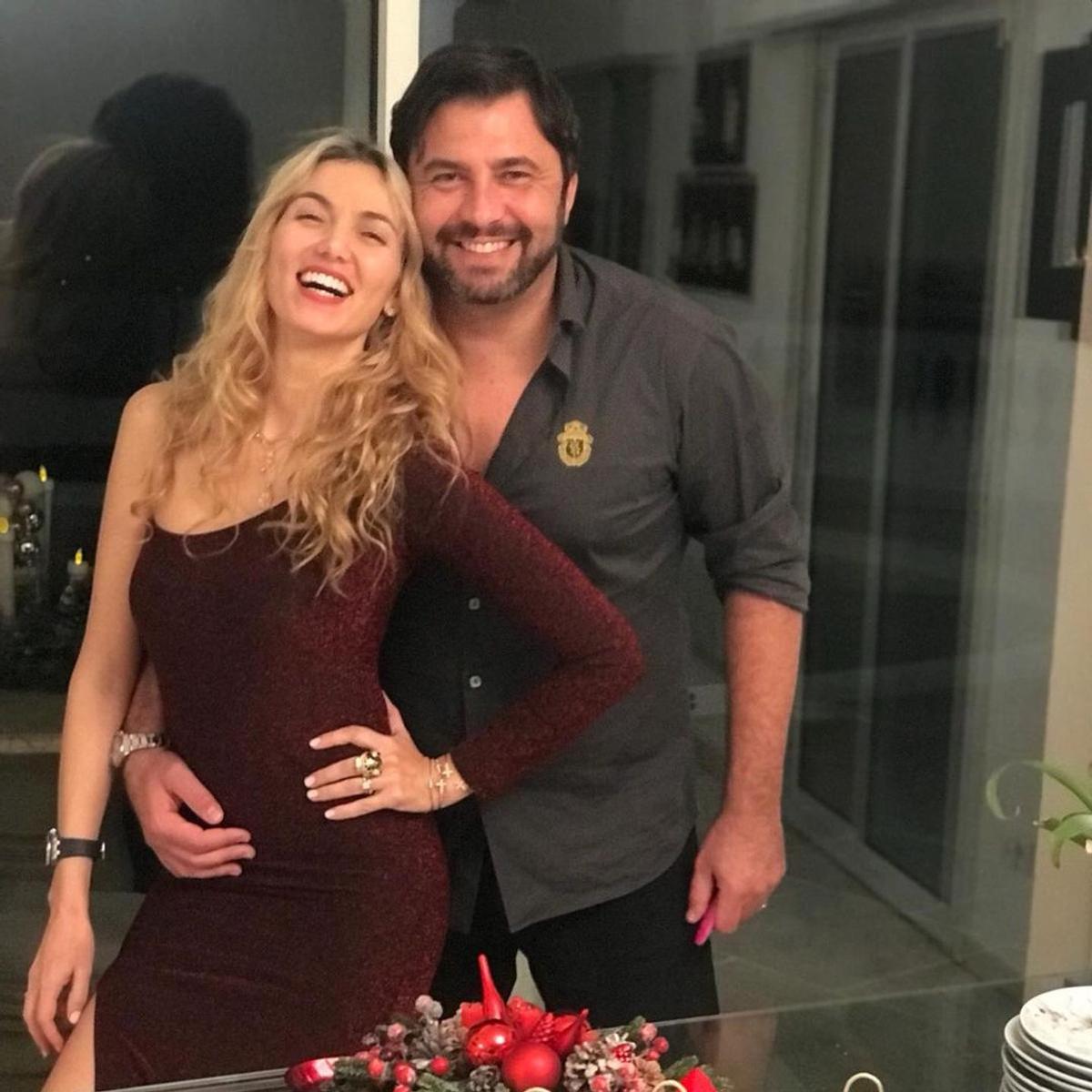 Sebastian Frey alături de soția sa