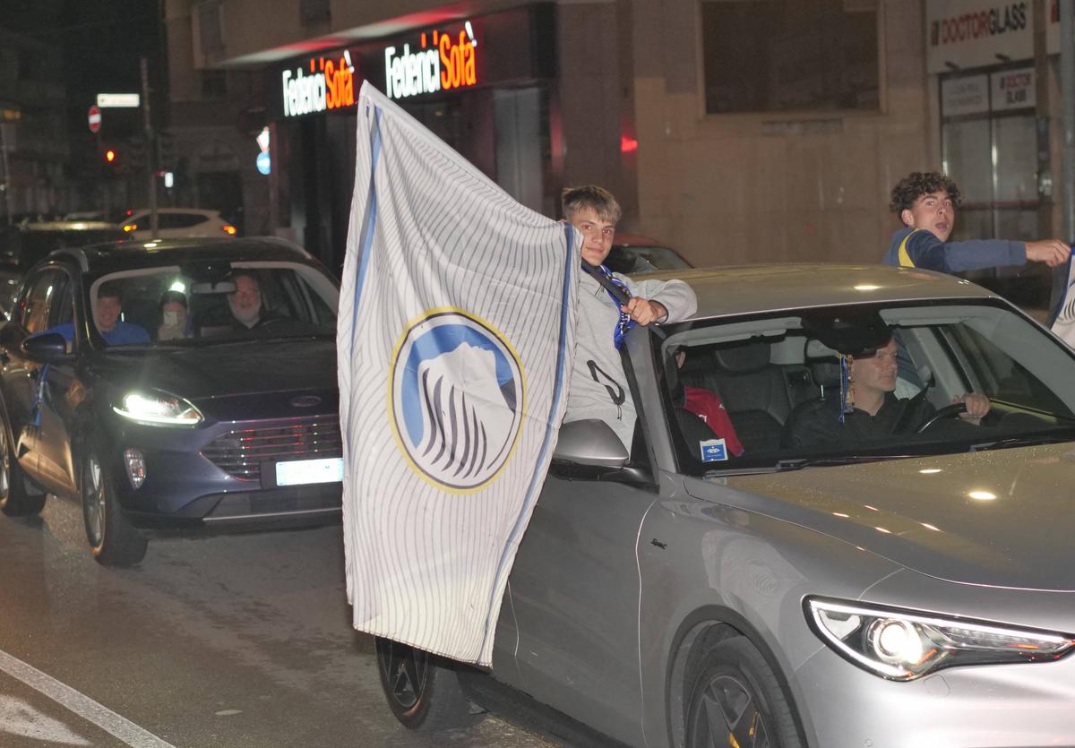 Sărbătoarea fanilor celor de la Atalanta, după triumful din Europa League / 23.05.2024