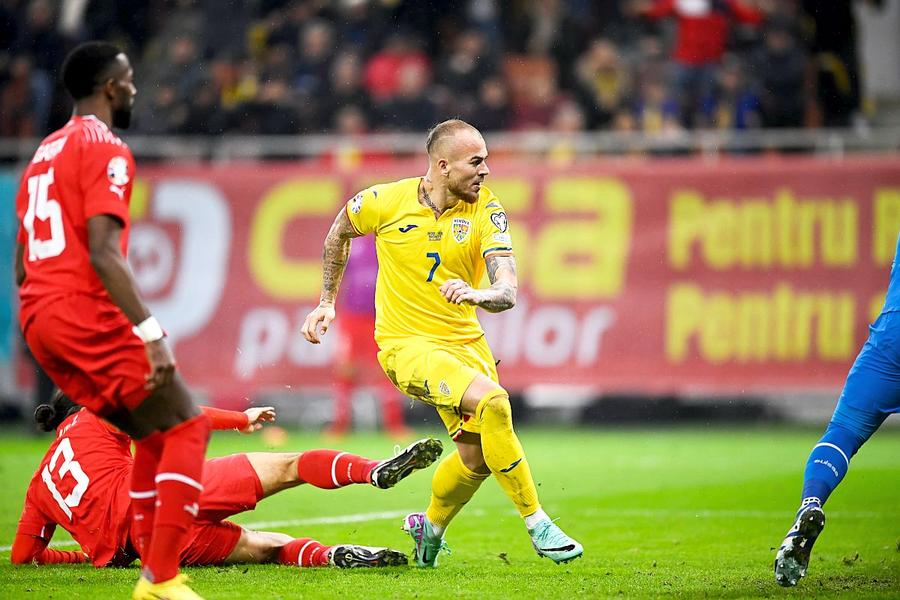 România a câștigat grupa I din preliminarii. Denis Alibec a înscris golul care a răpus-o pe Elveția la București // foto: Raed Krishan, GSP Presa din Anglia a analizat naționala României înainte de EURO: „Ar fi o realizare uriașă”