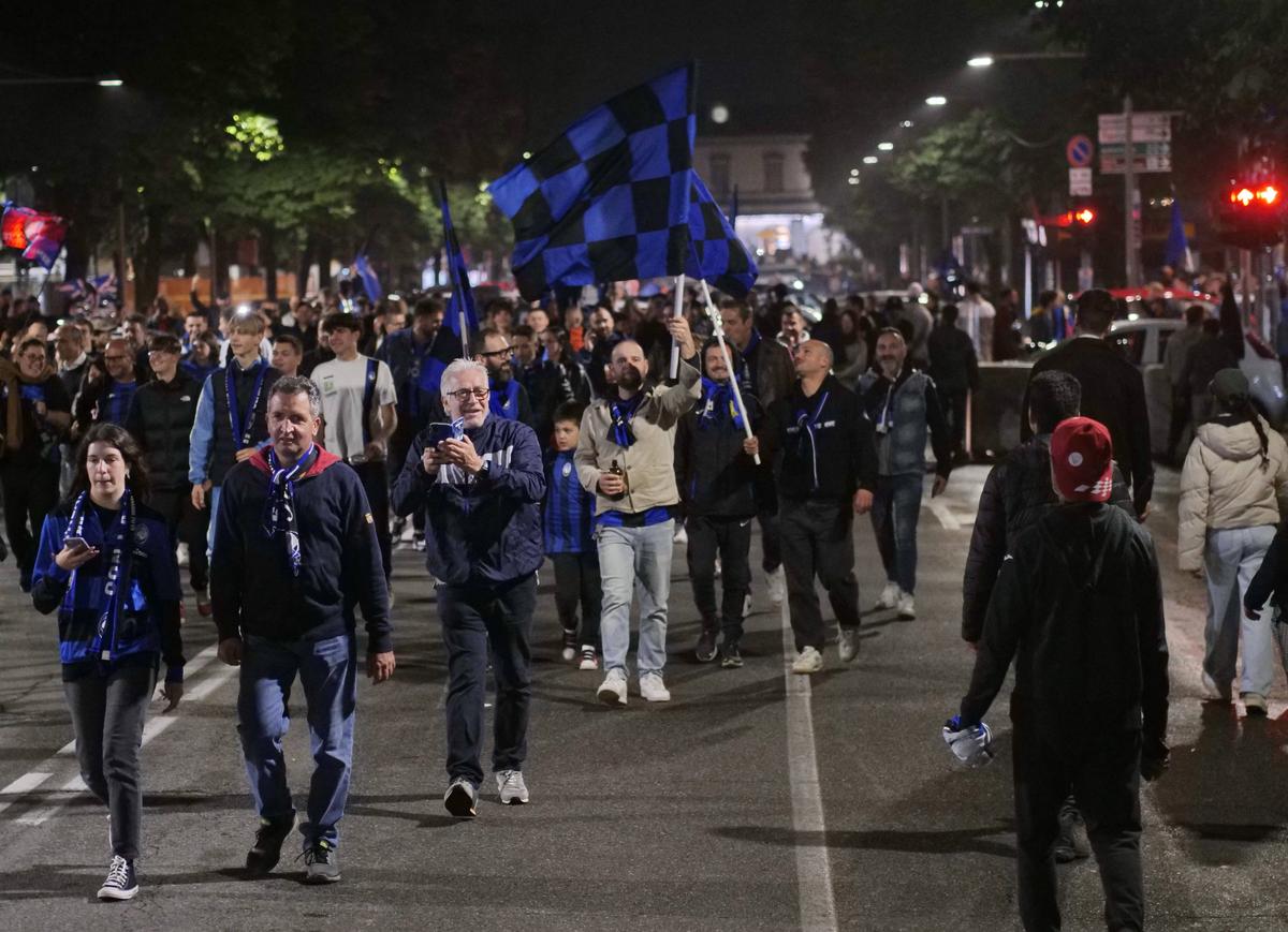 Sărbătoarea fanilor celor de la Atalanta, după triumful din Europa League / 23.05.2024