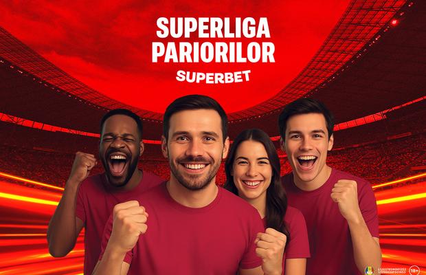 SuperLiga Pariorilor, cel mai mare concurs al pariorilor din România, live pe Youtube Superbet duminică, de la ora 16:00!