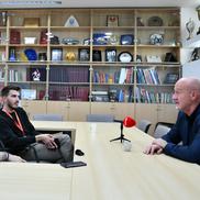 Selecționerul Ungariei, Marco Rossi, la povești cu reporterii GSP / FOTO: Cristi Preda (GSP)
