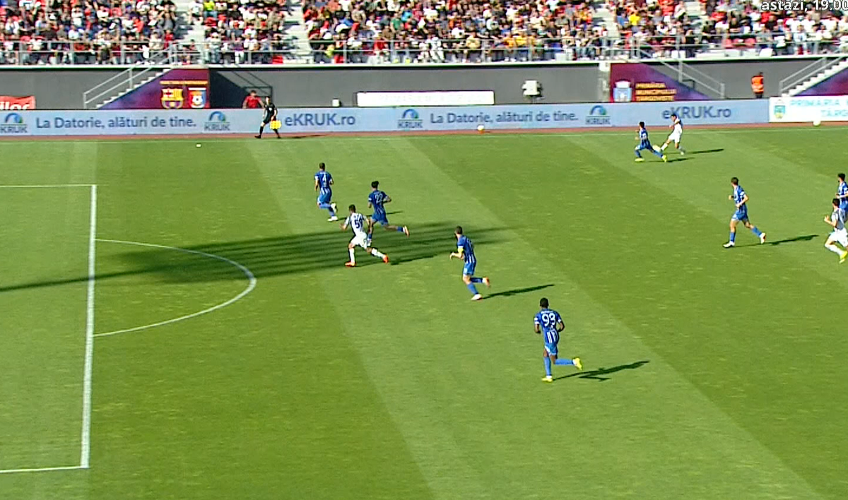 Confuzie totală la Chindia - Farul » Analiză VAR de 7 minute la gol, Bîrsan a fost chemat la monitor! Cum explică Marius Avram
