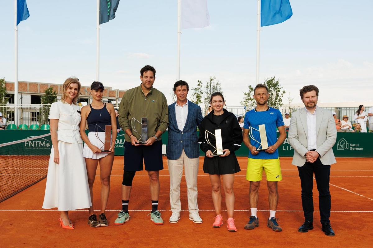 Simona Halep și Juan Martin del Potro, uimiți de centrul de tenis pe care l-au găsit în Republica Moldova: „Un proiect impresionant”