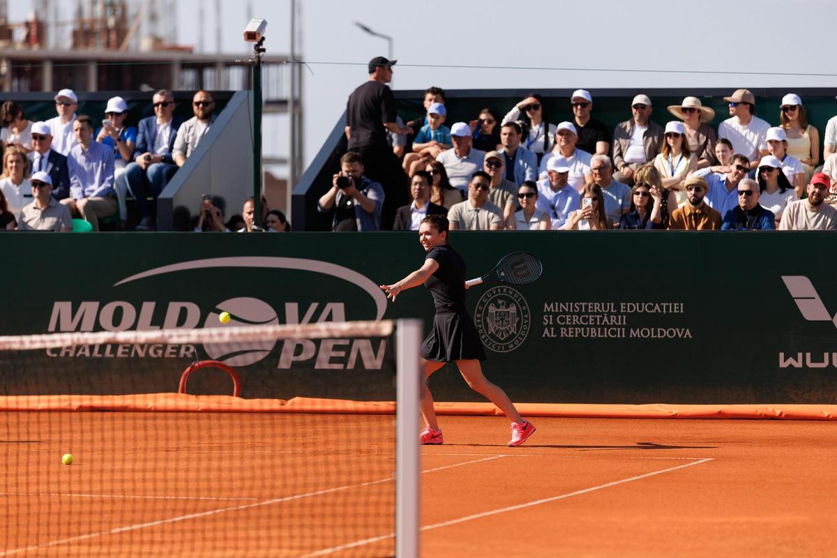 Simona Halep și Juan Martin del Potro, la inaugurarea Centrului Național de Tenis din Republica Moldova