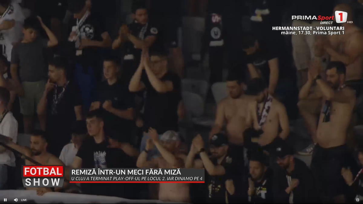 Ce s-a întâmplat după U Cluj - Dinamo » Imagini spectaculoase în Ardeal