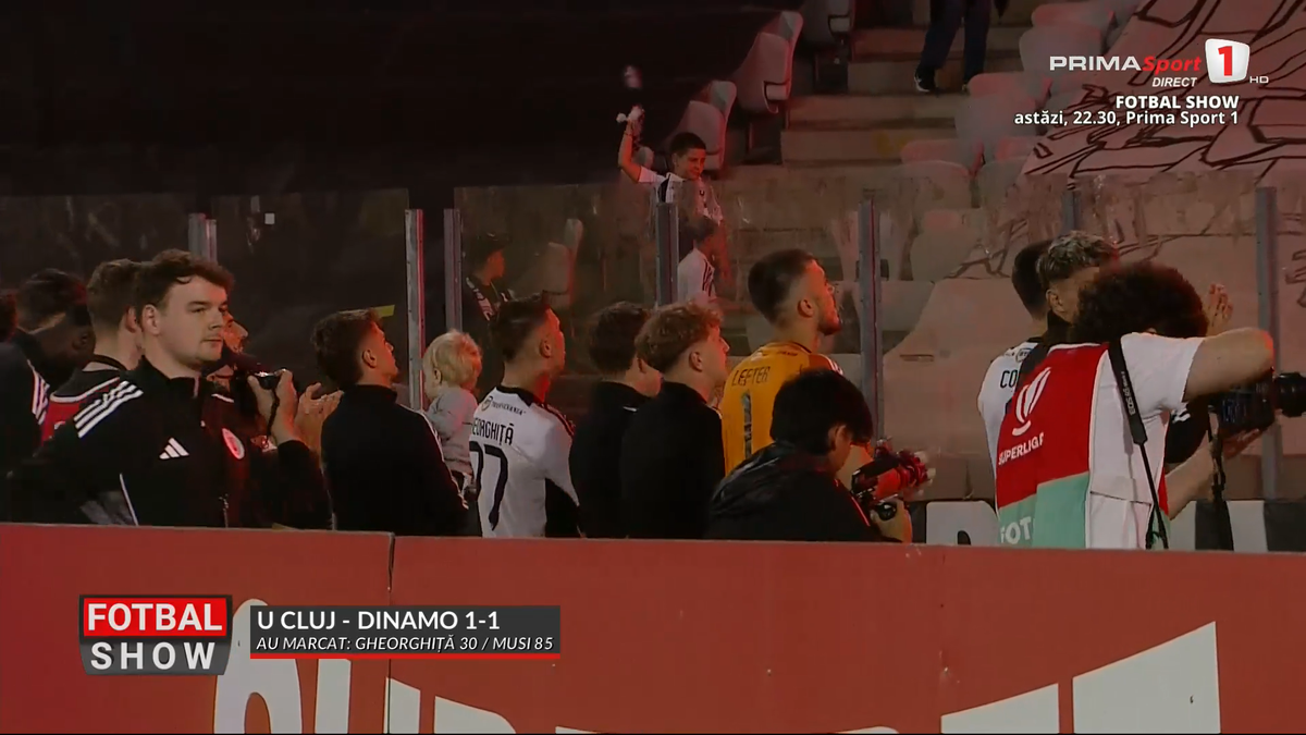 Ce s-a întâmplat după U Cluj - Dinamo » Imagini spectaculoase în Ardeal