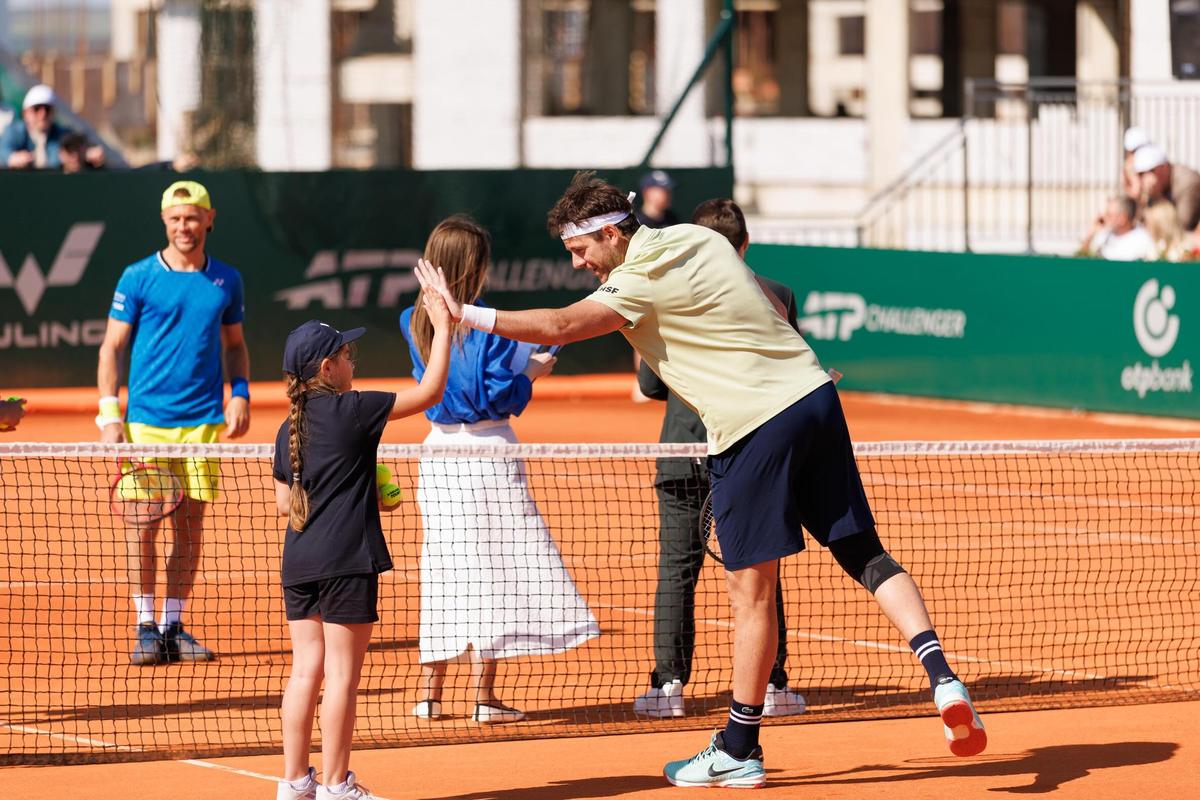 Simona Halep și Juan Martin del Potro, la inaugurarea Centrului Național de Tenis din Republica Moldova
