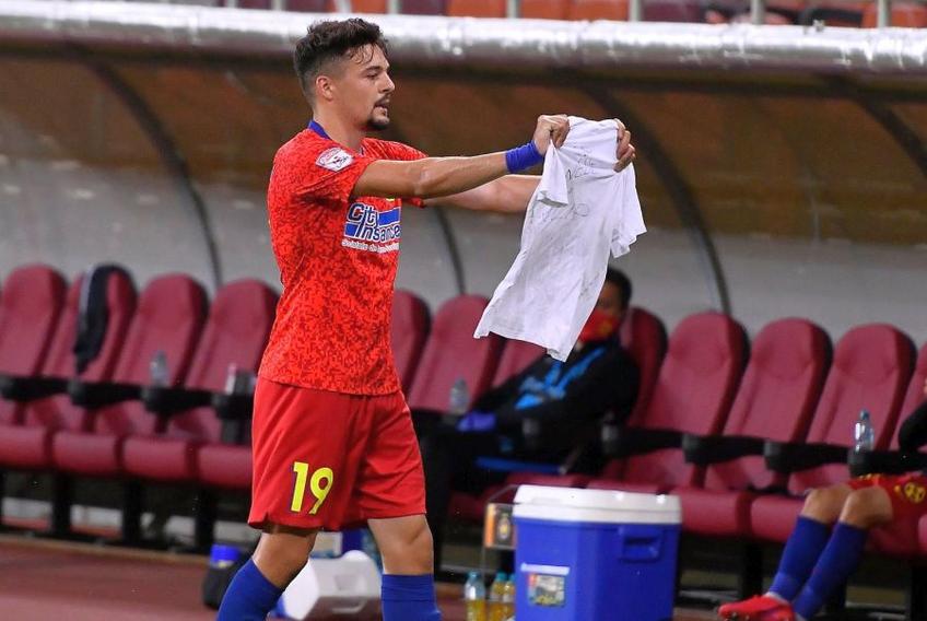 Adrian Petre a bifat 4 meciuri la FCSB, două ca titular, și a marcat un go
