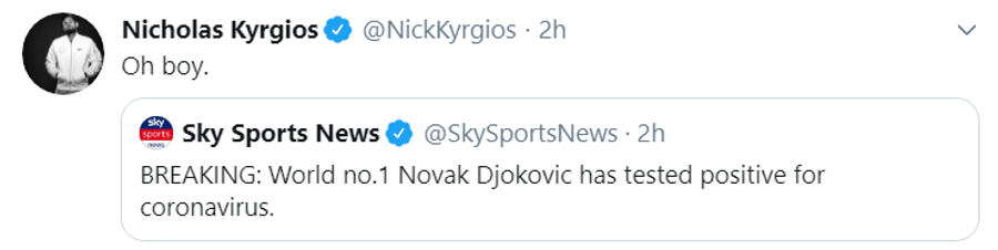 VIDEO Nick Kyrgios, reacție fără ocolișuri după petrecerea în urma căreia Novak Djokovic a fost confirmat cu Covid-19: „Asta depășește orice”